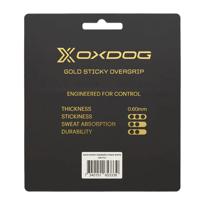 GOLD STICKY OVERGRIP (x3) - OXDOG Padel Portugal