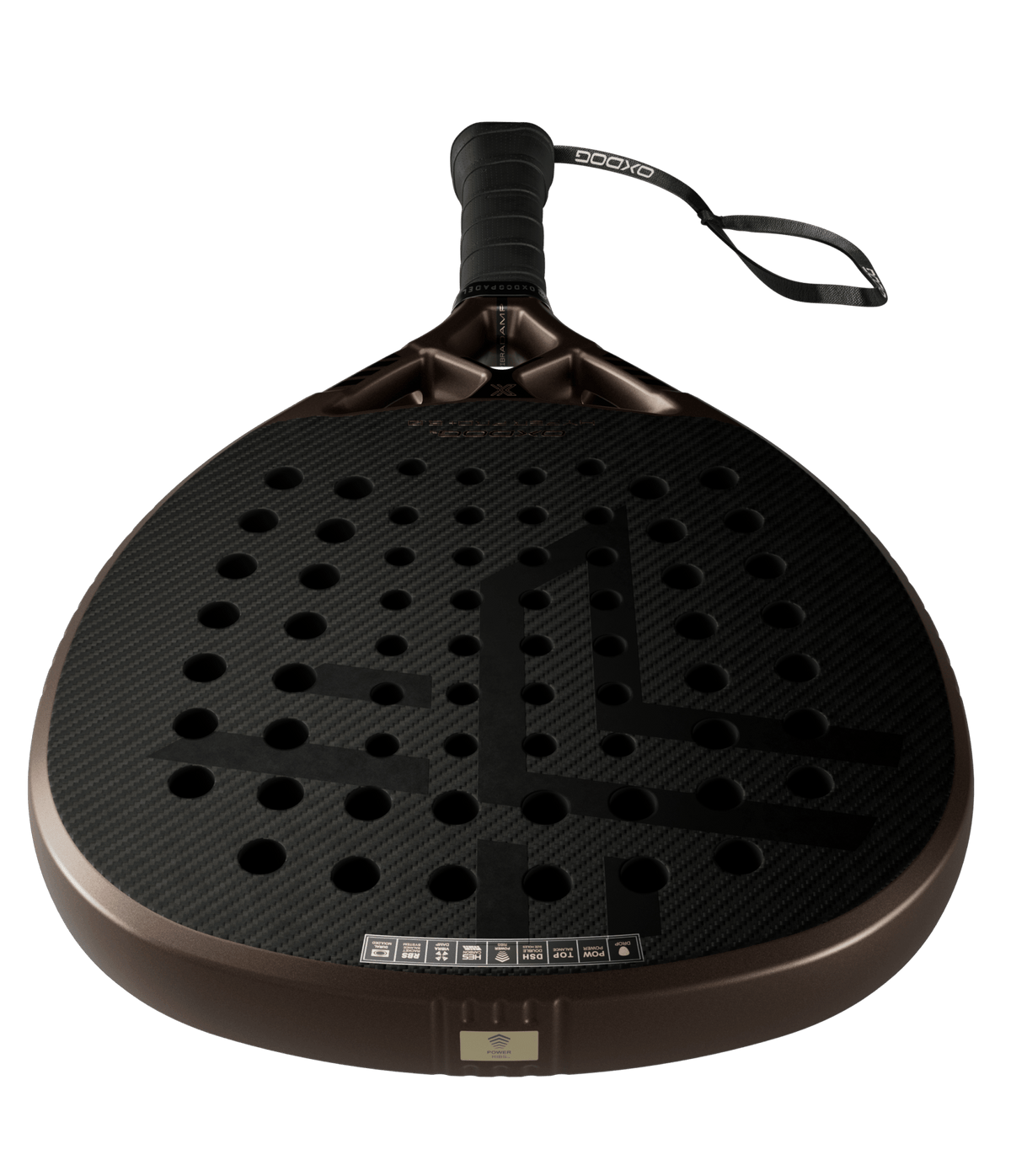 Raquete de padel OXDOG Hyper Pro+ 2.0 2026 - superfície HES Carbon