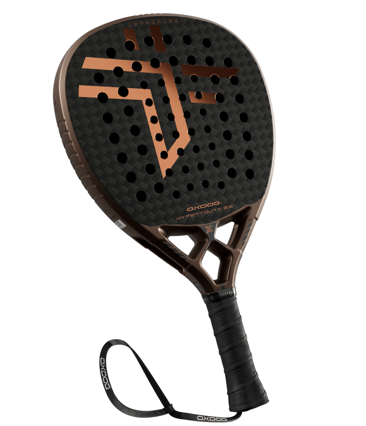 Raquete de padel OXDOG Hyper Tour X 2.0 2026 - vista frontal